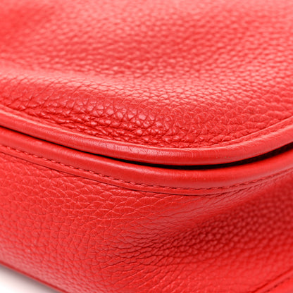 Hermes Taurillon Clemence Evelyne III PM Rouge De Coeur 24 of 29