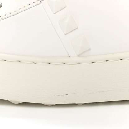 Valentino Garavani Calfskin Rockstud Untitled Open Sneakers 35.5 White 10 of 12