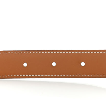 Hermes Chamonix 24mm Belt Strap 80 Blue Jean Natural 5 of 11