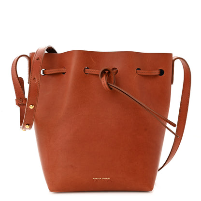 Mansur Gavriel Vegetable Tanned Calfskin Mini Bucket Bag Brandy 1 of 9