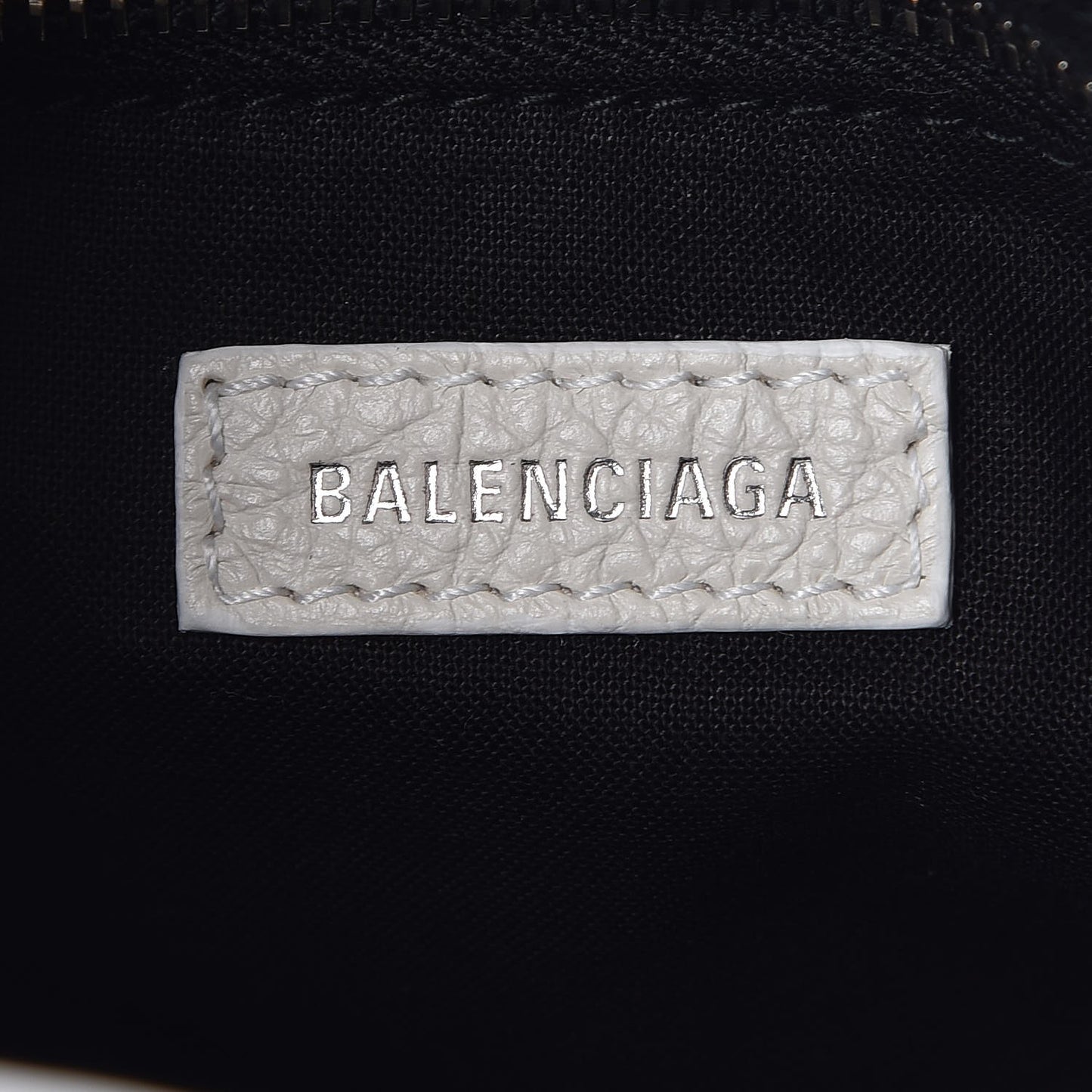 Calfskin Logo XXS Shopping Tote White