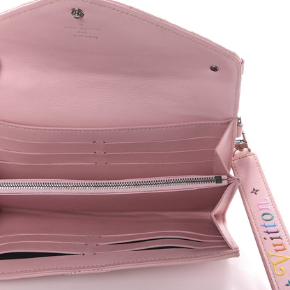 Louis Vuitton Calfskin New Wave Long Wallet Smoothie Pink 5 of 10