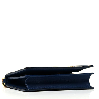 Christian Dior Lambskin Cannage Studded Lady Dior Card Holder Navy 4 of 8