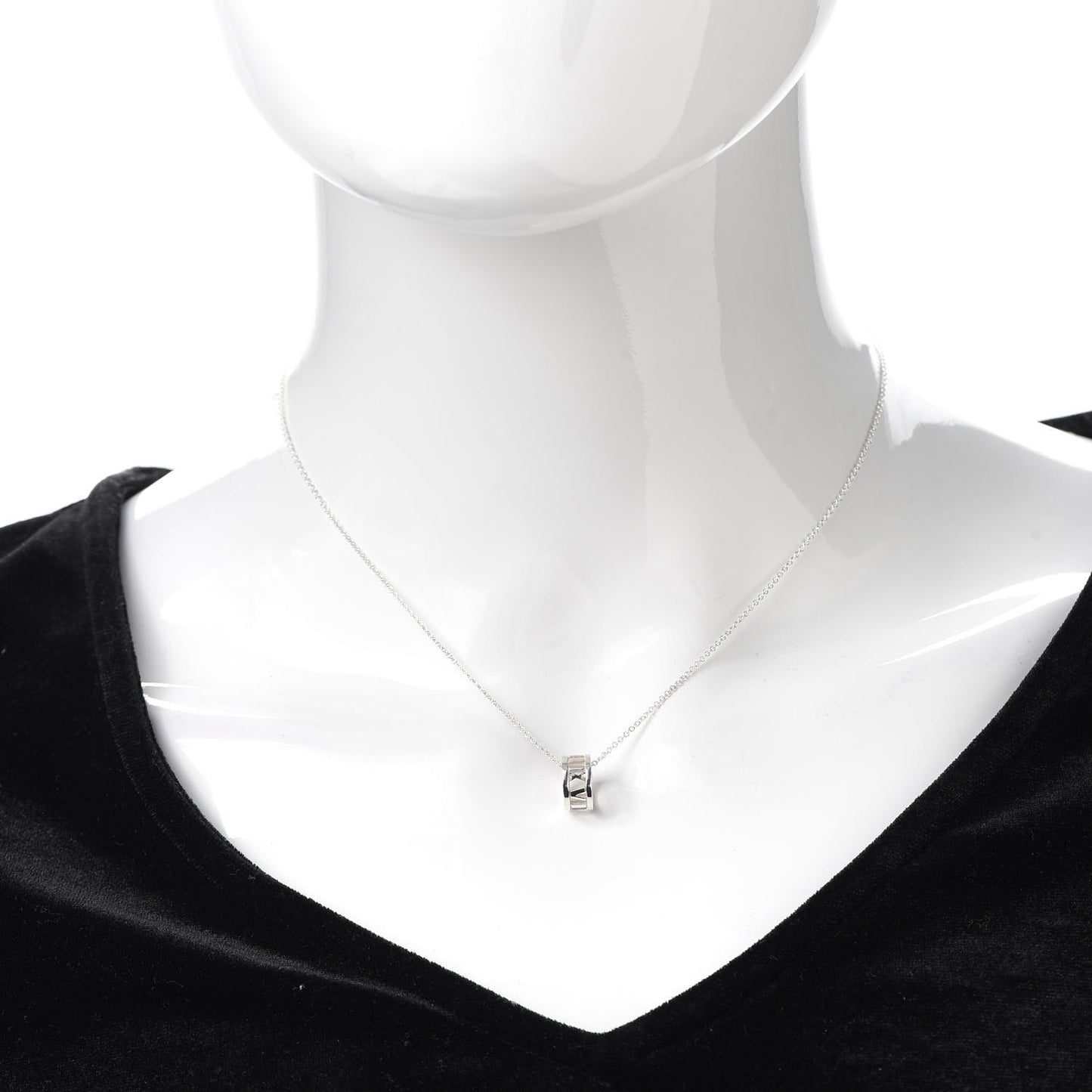 Sterling Silver Atlas Open Pendant Necklace