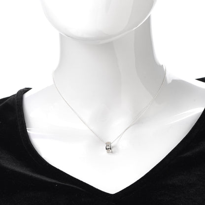 Tiffany Sterling Silver Atlas Open Pendant Necklace 2 of 6