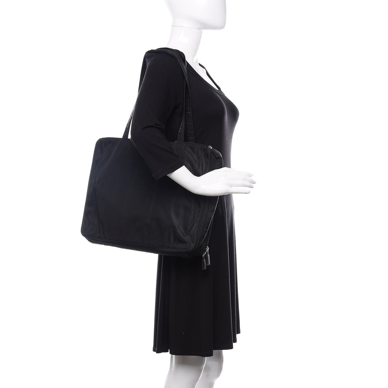 Prada Tessuto Nylon Briefcase Black 2 of 11
