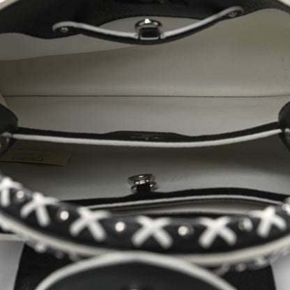Louis Vuitton Taurillon Stitched Capucines PM Black 5 of 10