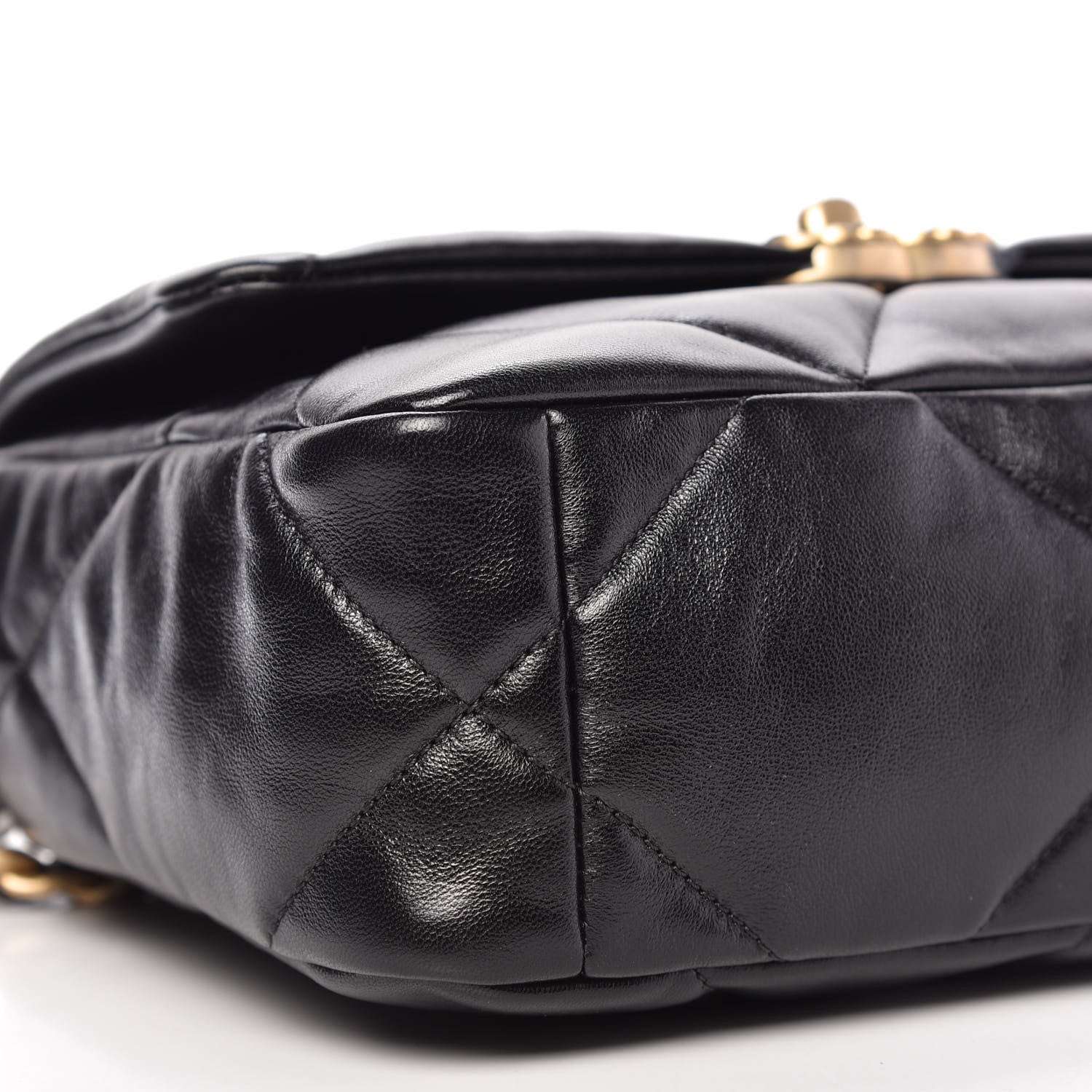 Chanel Lambskin Quilted Medium 19 Flap Black 6 of 11