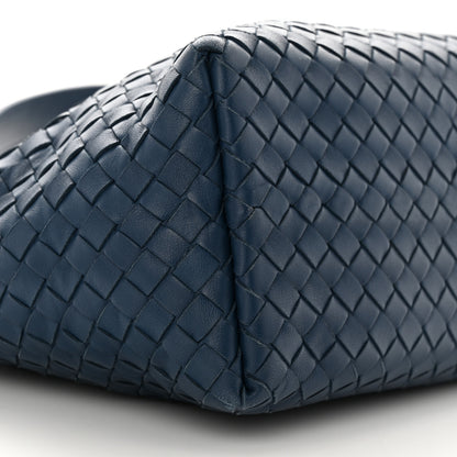 Bottega Veneta Nappa Intrecciato Small Bella Tote Navy 10 of 11
