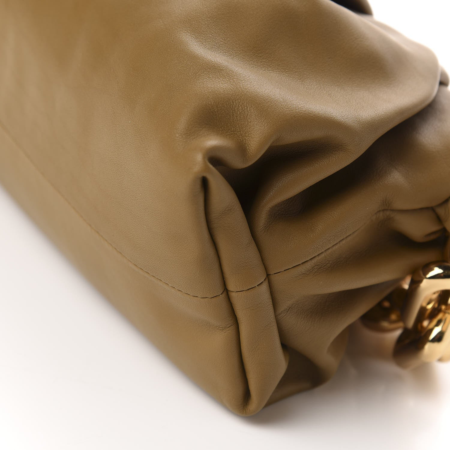 Bottega Veneta Calfskin The Pouch Chain Moutarde 7 of 9