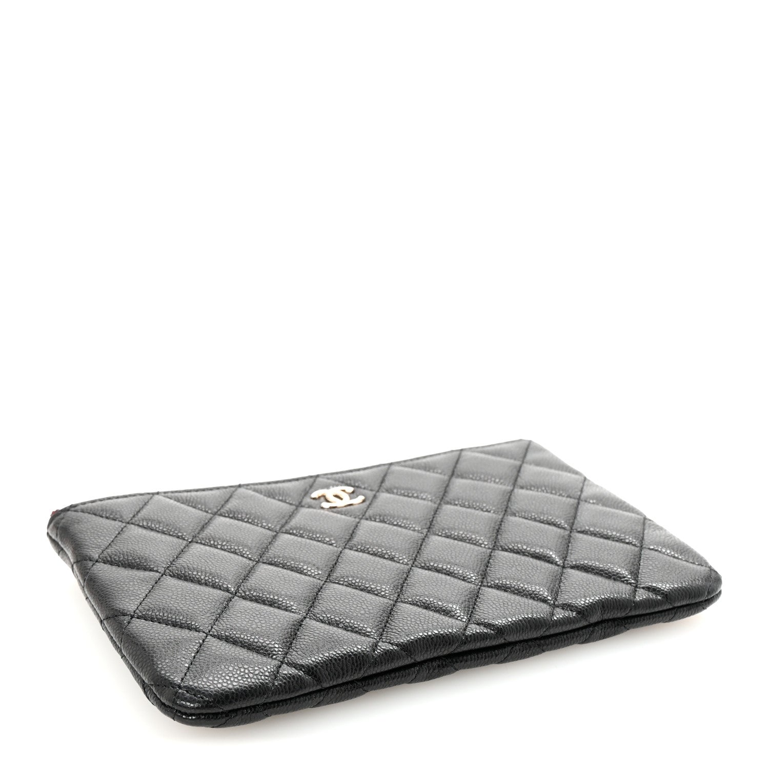 Chanel Caviar Quilted Cosmetic Case Black 4 of 8
