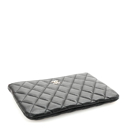 Chanel Caviar Quilted Cosmetic Case Black 4 of 8