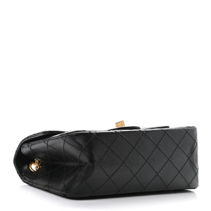 Chanel Aged Calfskin Quilted 2.55 Reissue Mini Flap Black 4 of 10