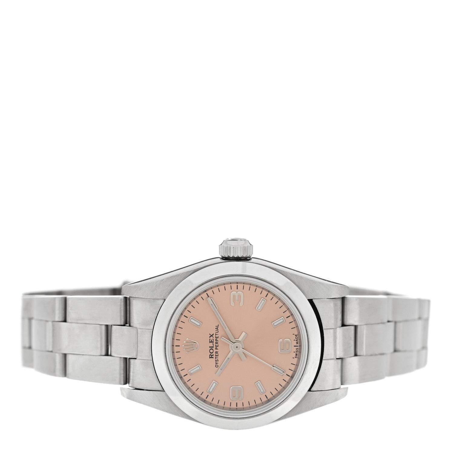 Rolex Stainless Steel 24mm Oyster Perpetual Datejust Watch Pink 76080 2 of 6