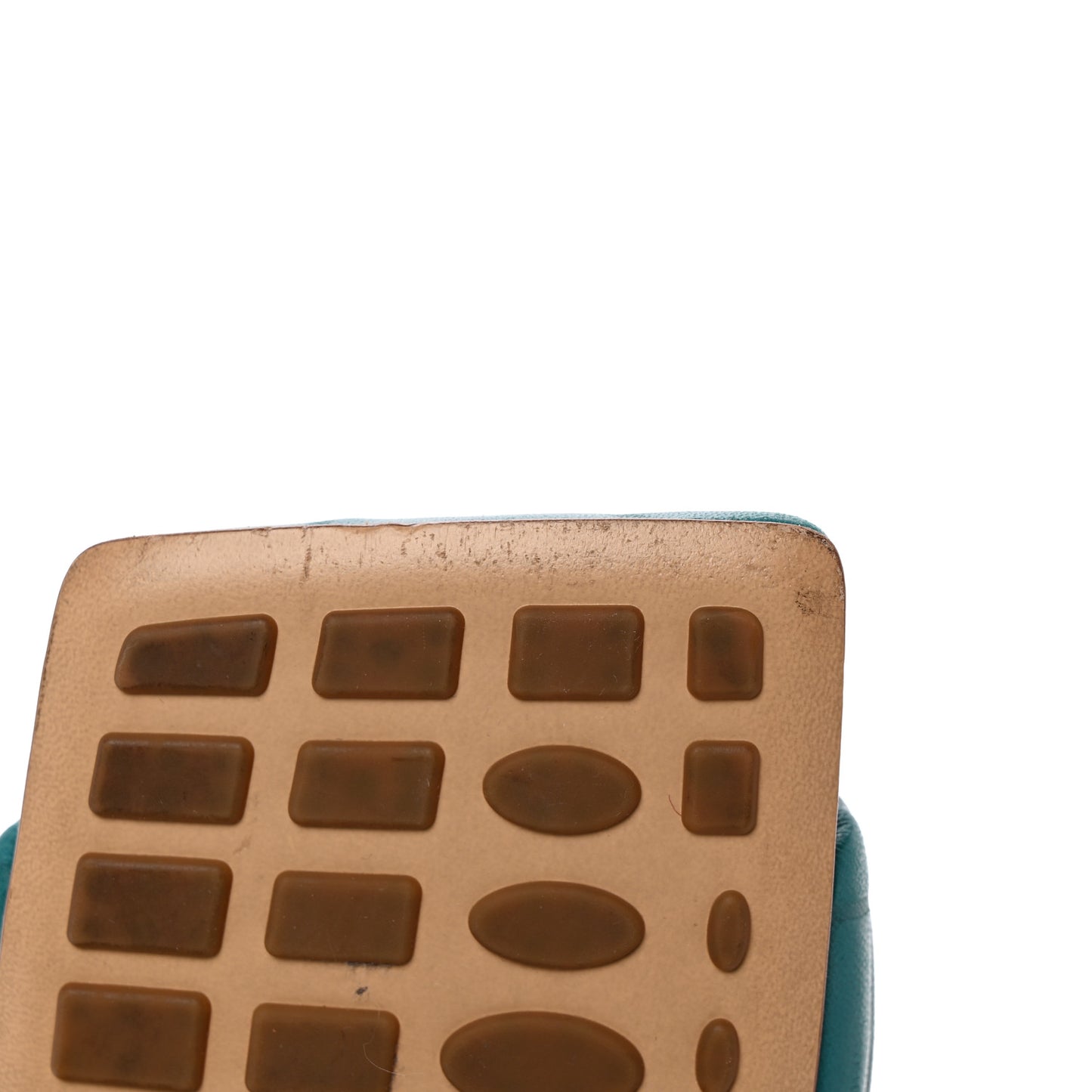 Nappa Quilted Rubber Lido Mule Sandals 39 39 Duck Green