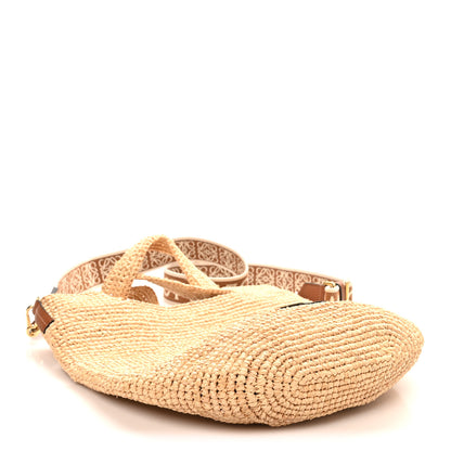 Loewe Raffia Mini Slit Tote Bag Natural Tan 4 of 9