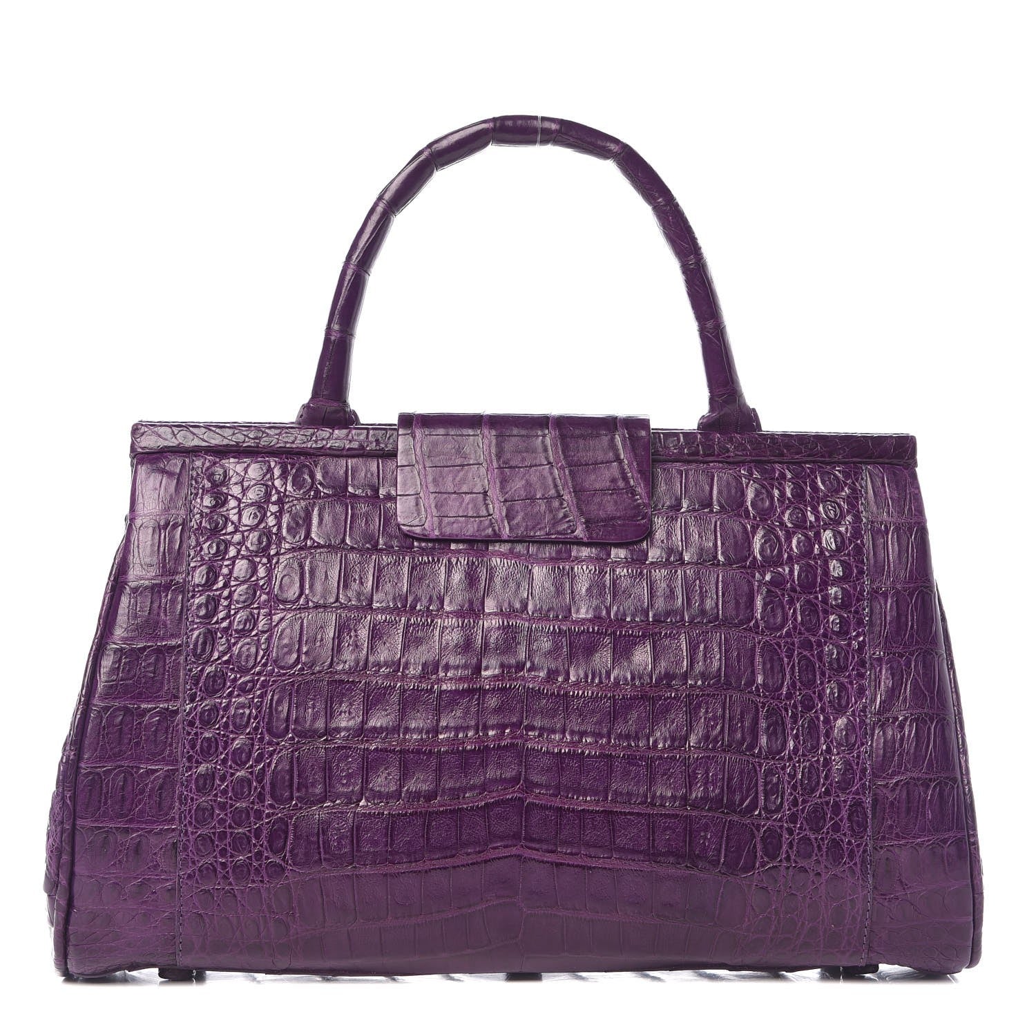Nancy Gonzalez Crocodile Small Satchel Purple 1 of 8