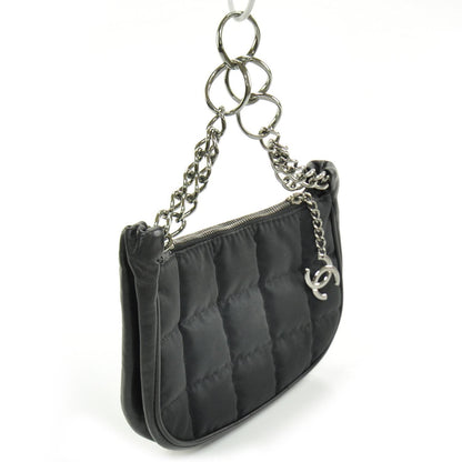 Chanel Nylon Quilted Pochette Black 3 of 8