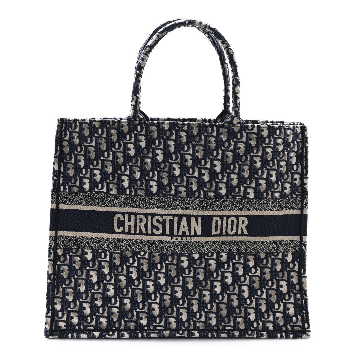Oblique Large Book Tote Blue Multicolor