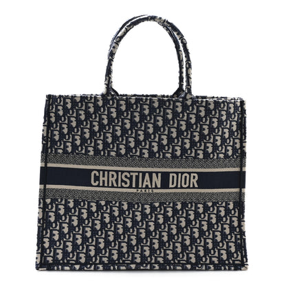 Christian Dior Oblique Large Book Tote Blue Multicolor 1 of 13