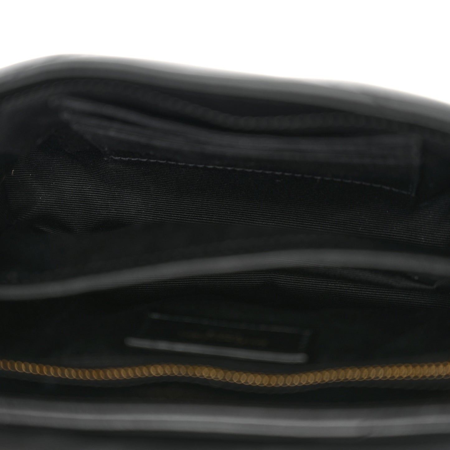 Calfskin Y Quilted Monogram Toy Loulou Crossbody Bag Black