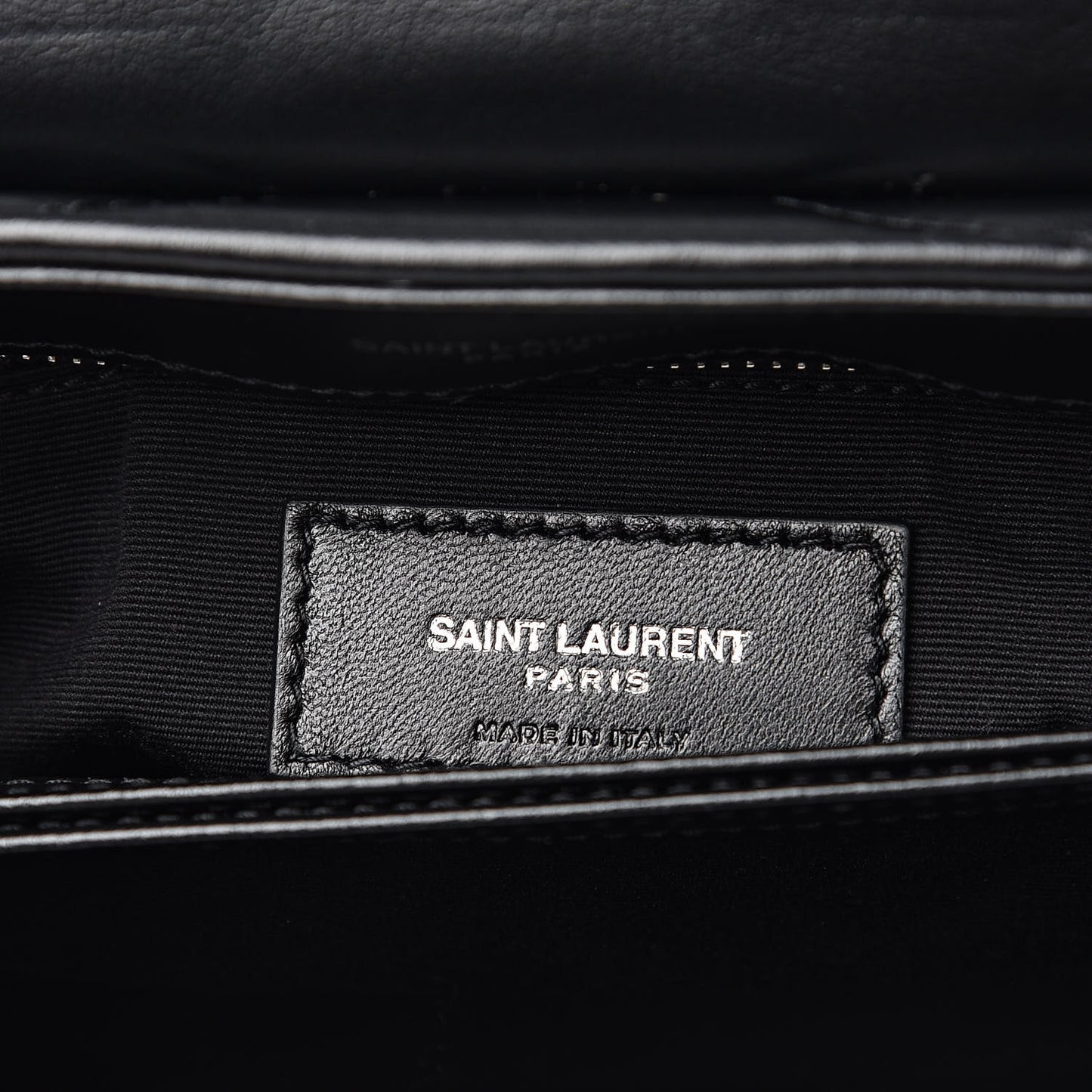 Calfskin Y Quilted Monogram Toy Loulou Crossbody Bag Black