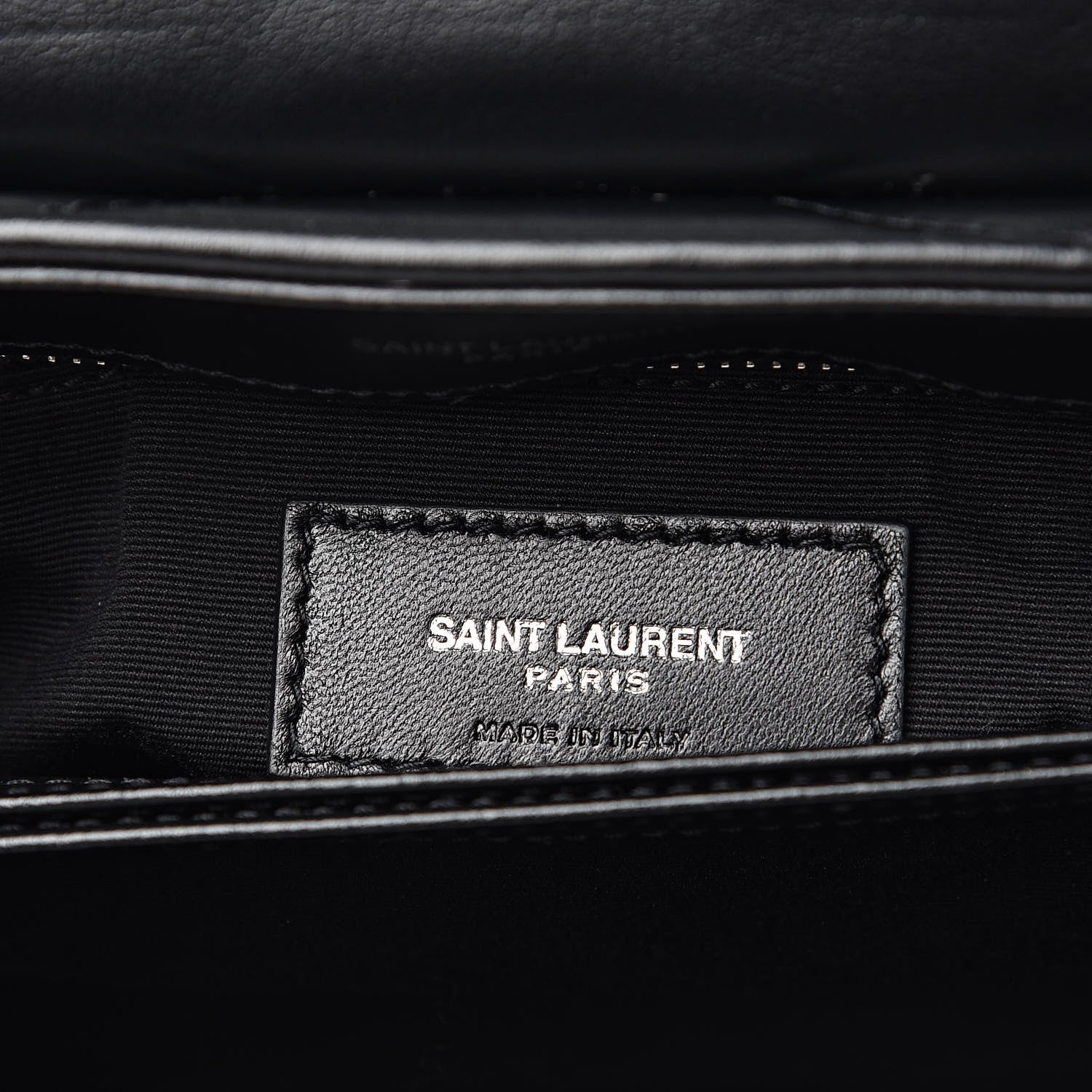 Saint Laurent Calfskin Y Quilted Monogram Toy Loulou Crossbody Bag Black 6 of 9