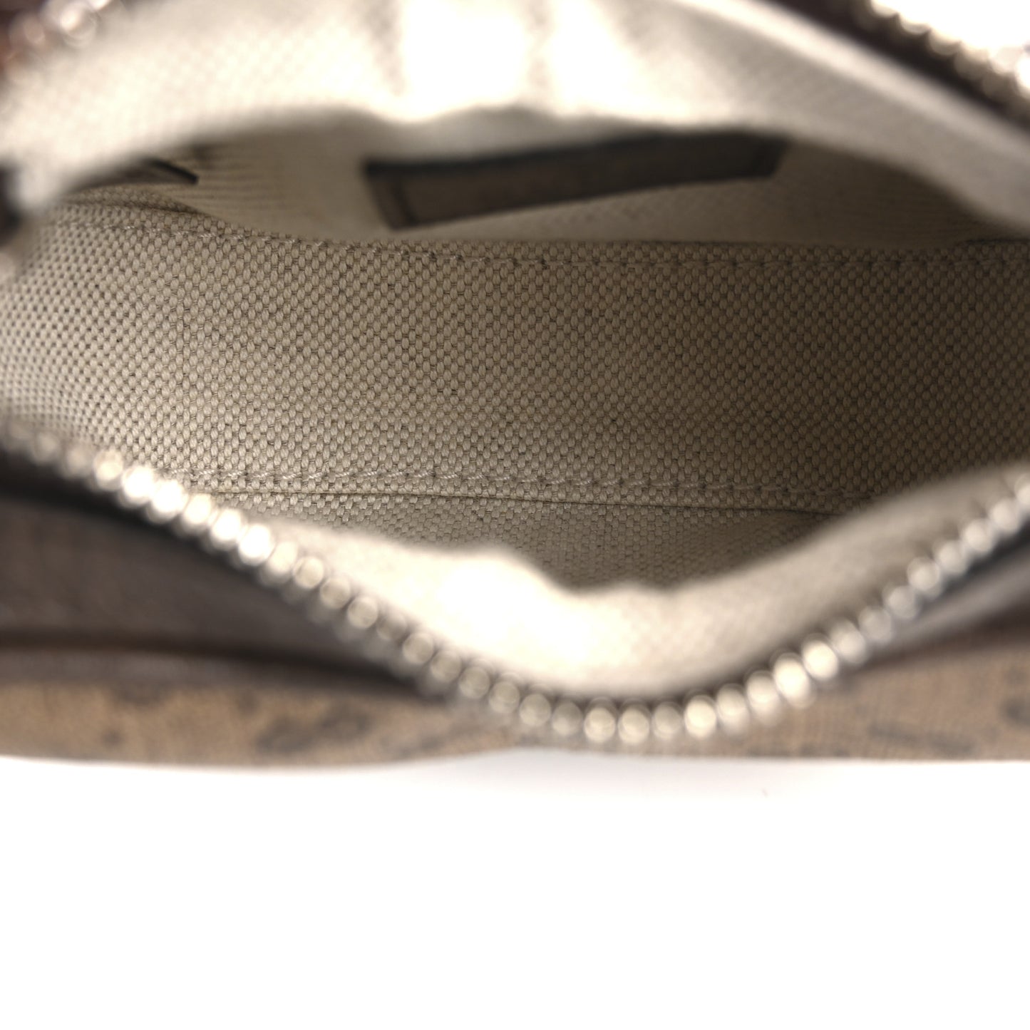 GG Supreme Monogram Textured Calfskin Web Mini Attache Hobo Beige Ebony New Acero