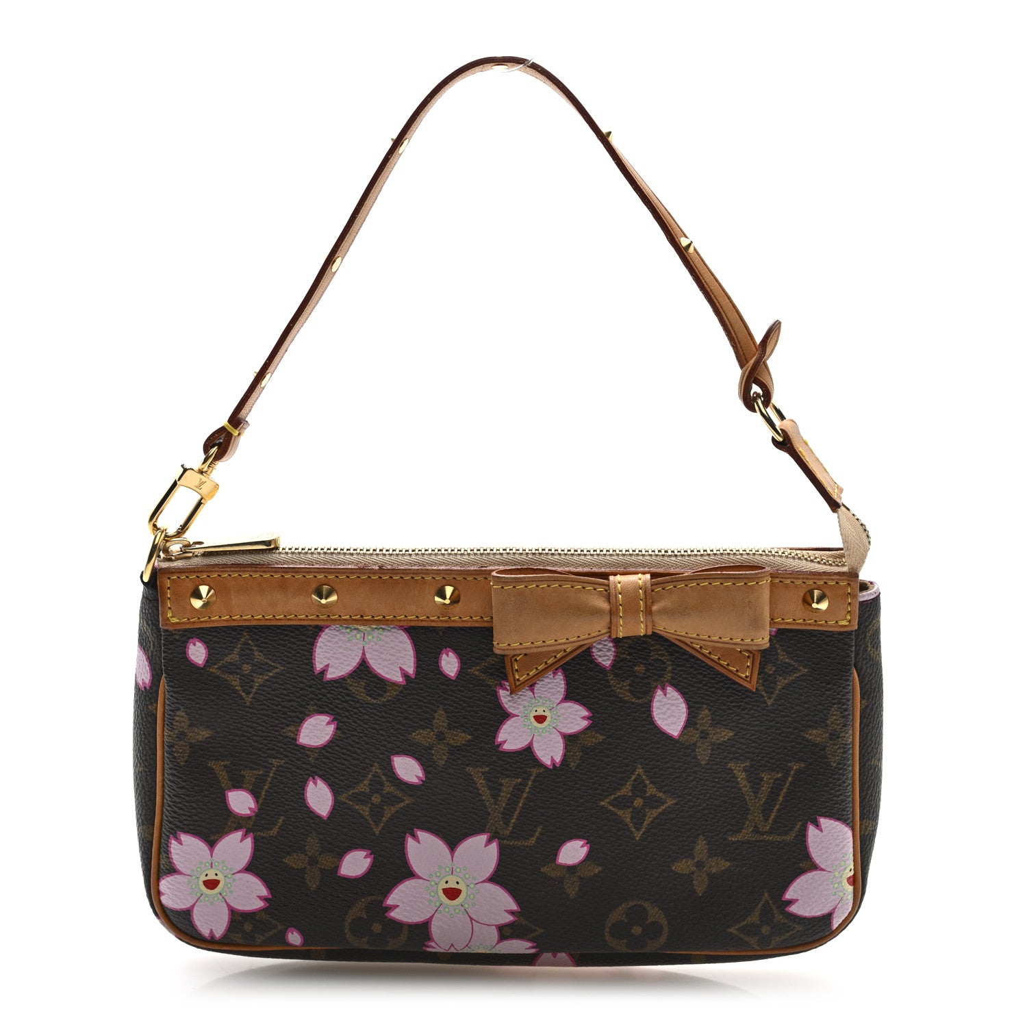 Louis Vuitton Monogram Cherry Blossom Pochette Accessories Brown 1 of 9