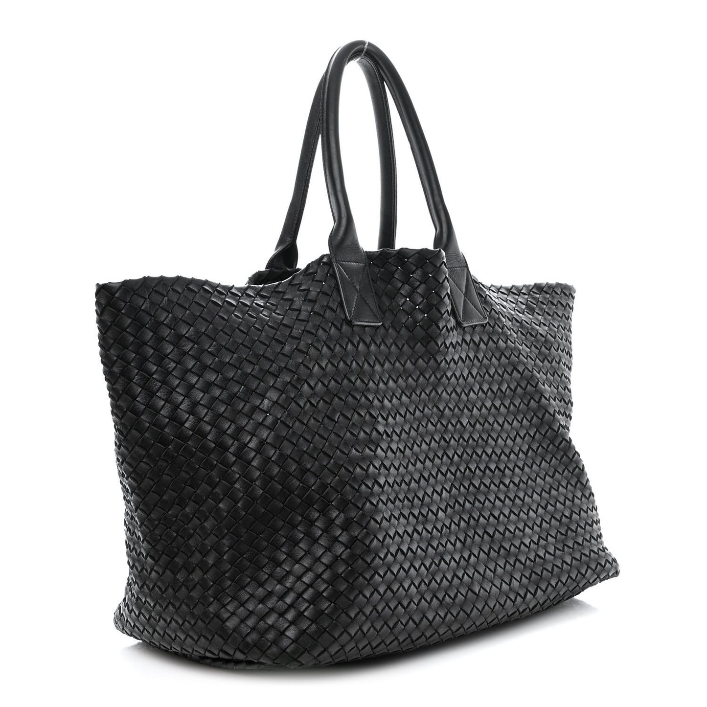 Nappa Intrecciato Large Cabat Black