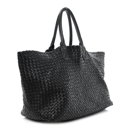 Bottega Veneta Nappa Intrecciato Large Cabat Black 3 of 16