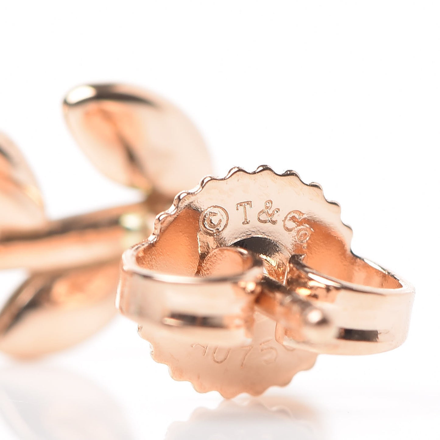 18K Rose Gold Paloma Picasso Olive Leaf Climber Earrings