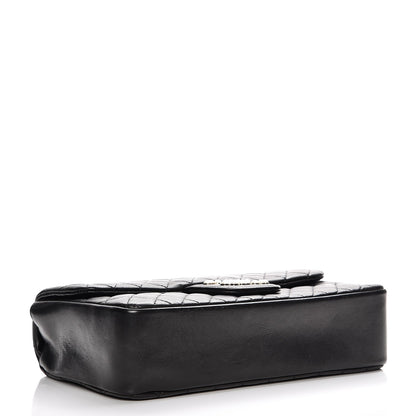 Chanel Lambskin Quilted Medium Westminster Pearl Flap Black 4 of 8