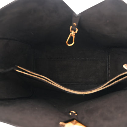 Louis Vuitton Calfskin Monogram Kimono Tote Black 5 of 11