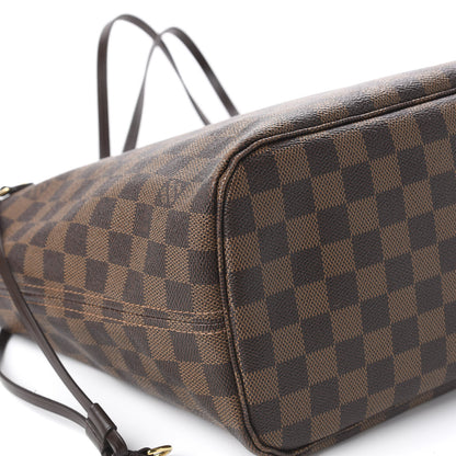 Louis Vuitton Damier Ebene Neo Neverfull MM Rose Ballerine 8 of 11