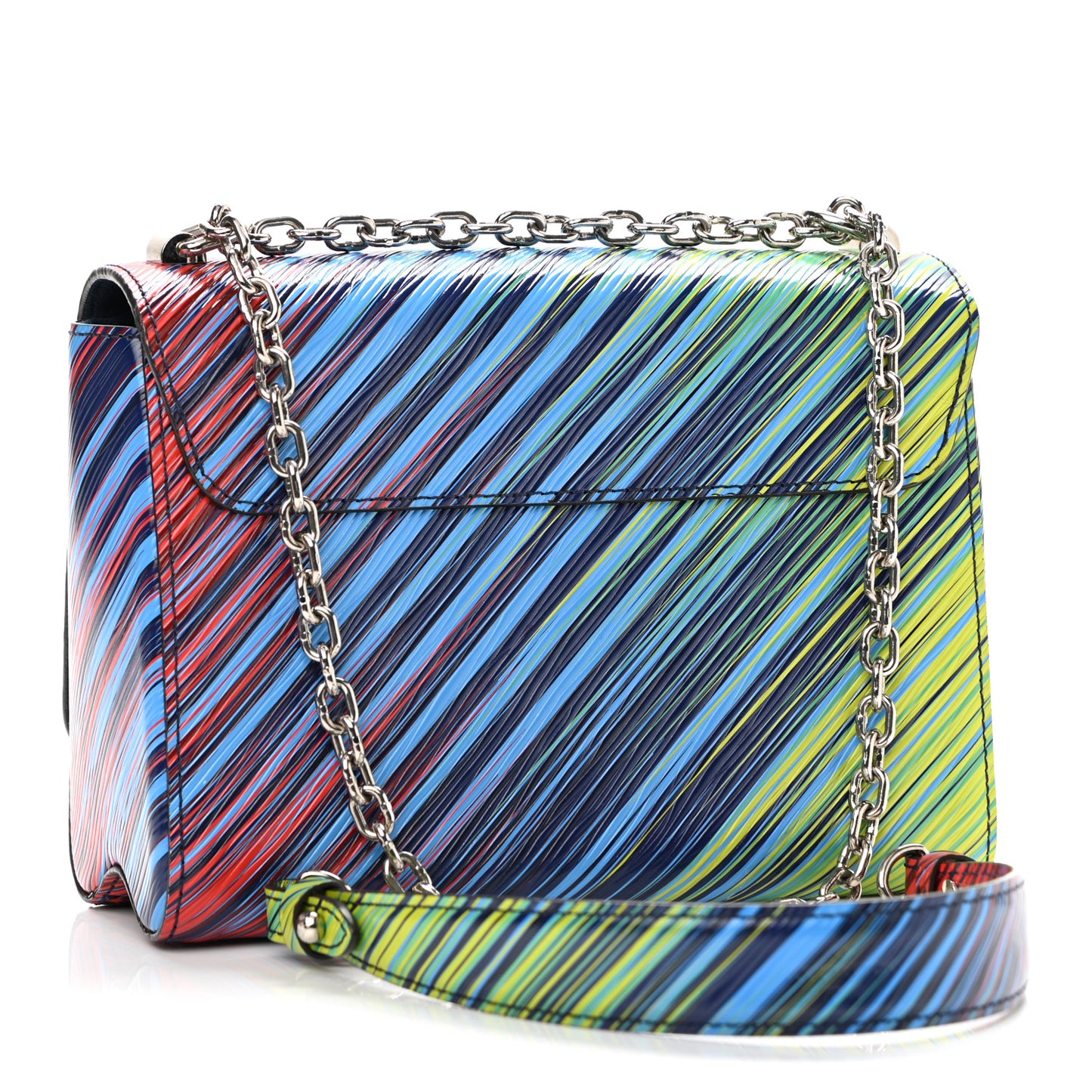 Epi Tropical Twist Shoulder Bag MM Vert Rouge