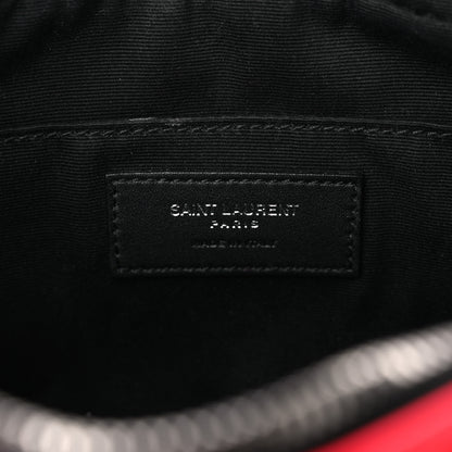 Saint Laurent Patent Calfskin Matelasse Monogram Lou Camera Bag Neon Pink 6 of 11