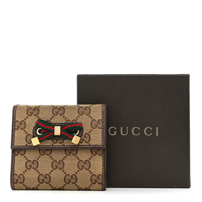 Gucci Monogram Princy Compact French Flap Wallet Brown 9 of 9