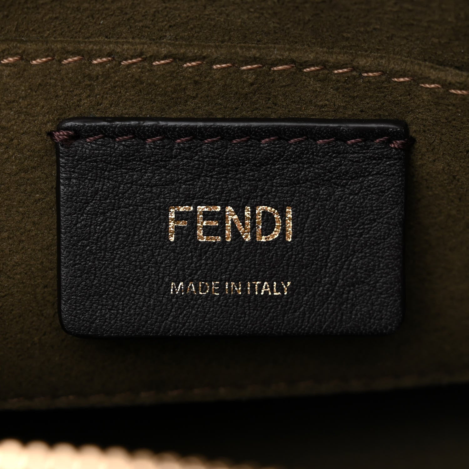 Fendi Chenille Vitello King Plexiglass FF Mini By The Way Top Handle Boston Bag Tortora Nuvola 6 of 11