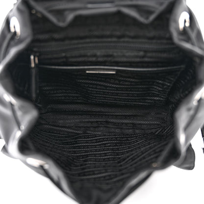 Prada Tessuto Nylon Saffiano Small Backpack Black 5 of 13