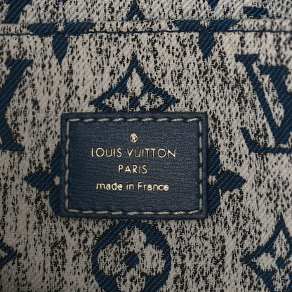 Louis Vuitton Monogram Jacquard Denim Onthego MM Bleu 6 of 8