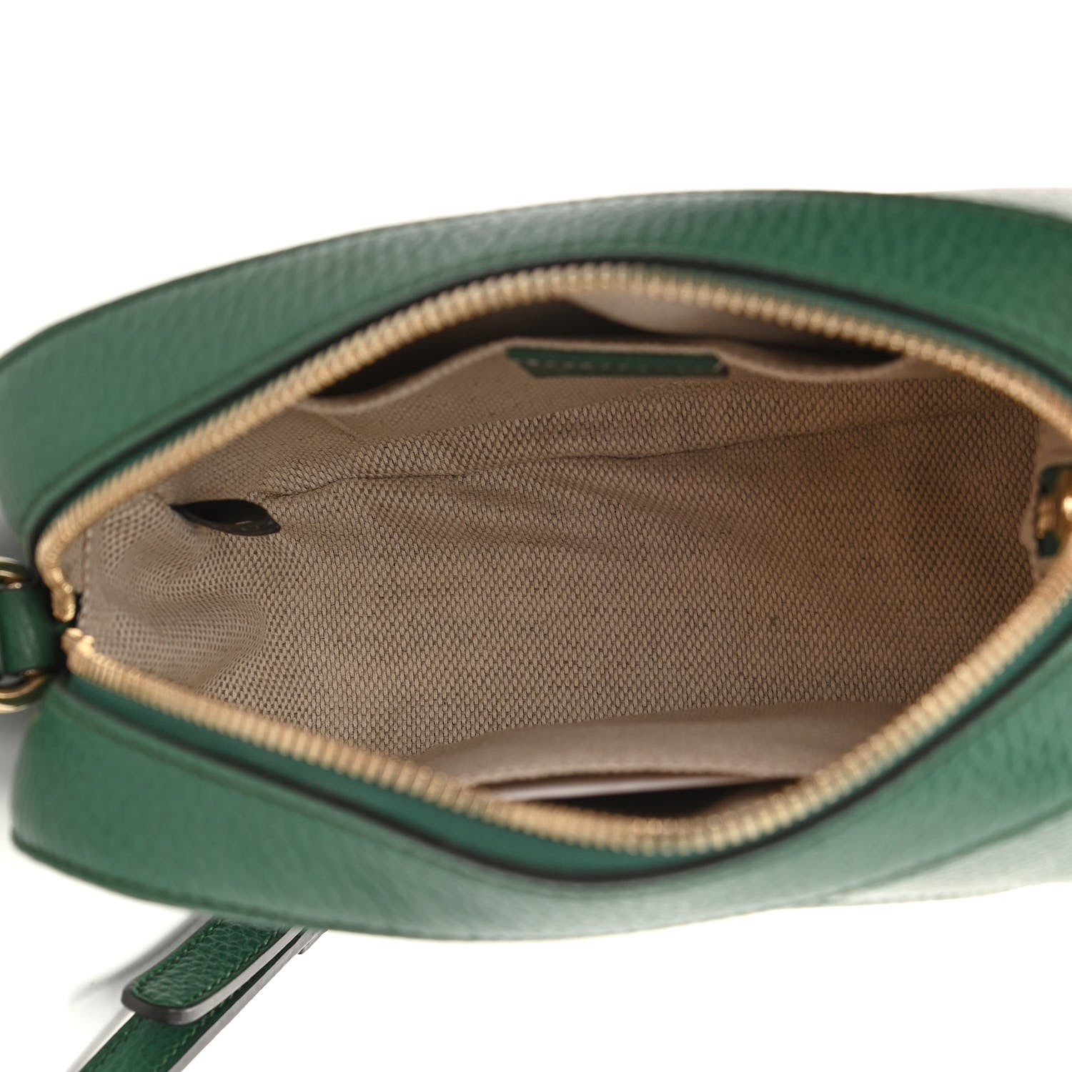 Gucci Pebbled Calfskin Small Soho Disco Bag Emerald Green 5 of 10