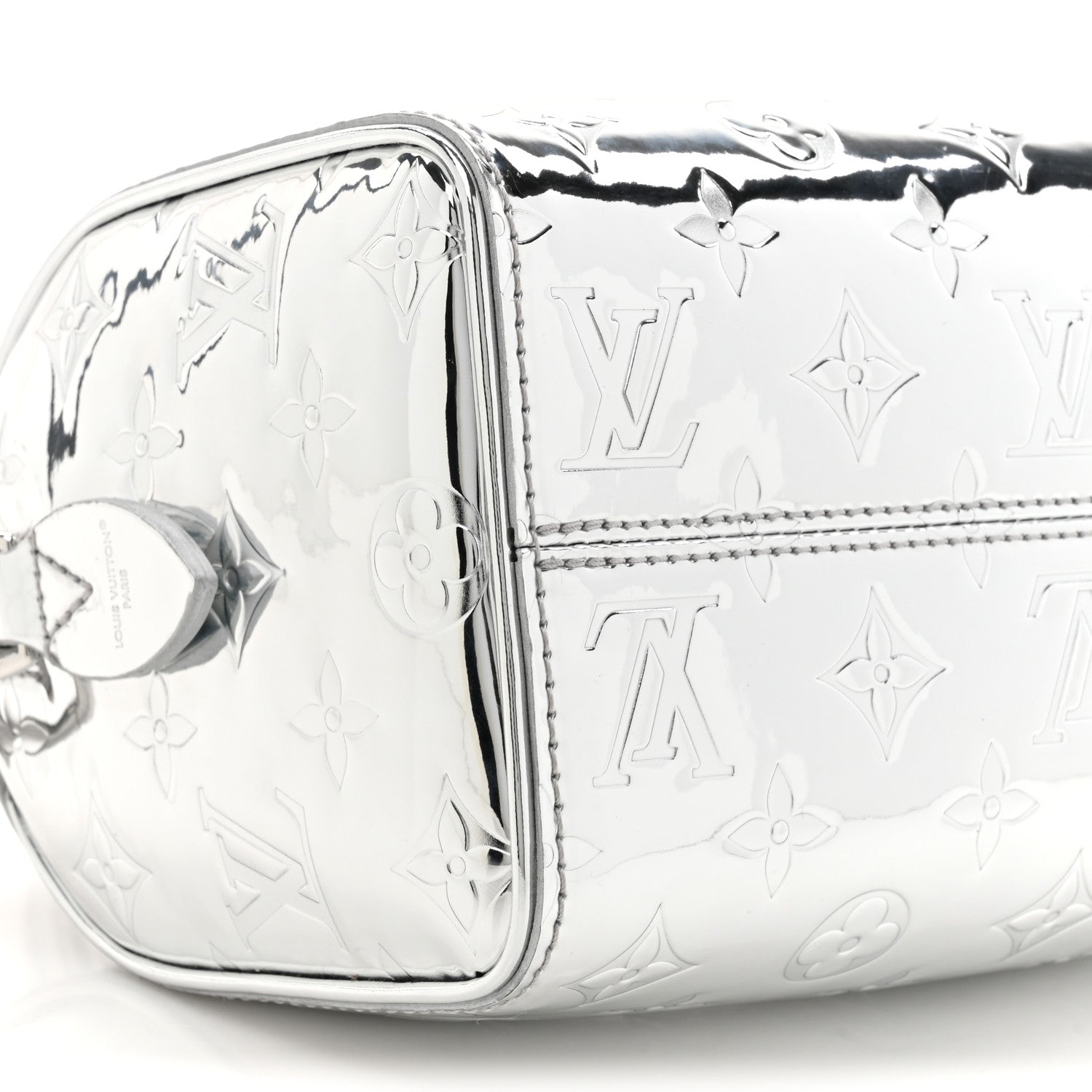 Louis Vuitton Monogram Miroir Speedy Bandouliere 20 Silver 9 of 9