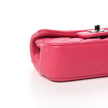 Chanel Lambskin Quilted Extra Mini Rectangular Flap Pink 7 of 9