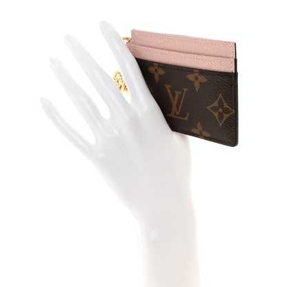 Louis Vuitton Monogram LV Charms Card Holder Rose Ballerine 2 of 6