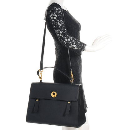 Saint Laurent Calfskin Large Muse Two Black 2 of 12