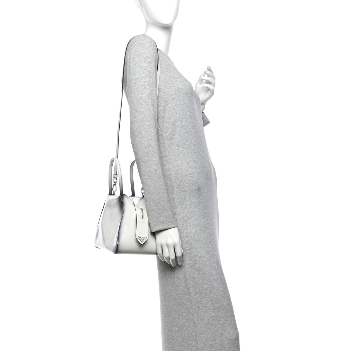 Spazzolato Small Supernova Handbag White Sfumato