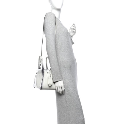 Prada Spazzolato Small Supernova Handbag White Sfumato 2 of 11