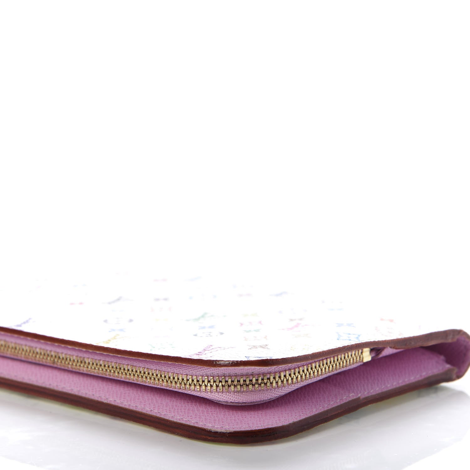Louis Vuitton Monogram Multicolor Insolite Wallet White Litchi 6 of 12