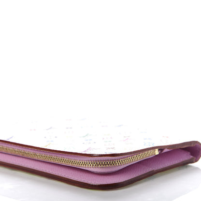 Louis Vuitton Monogram Multicolor Insolite Wallet White Litchi 6 of 12